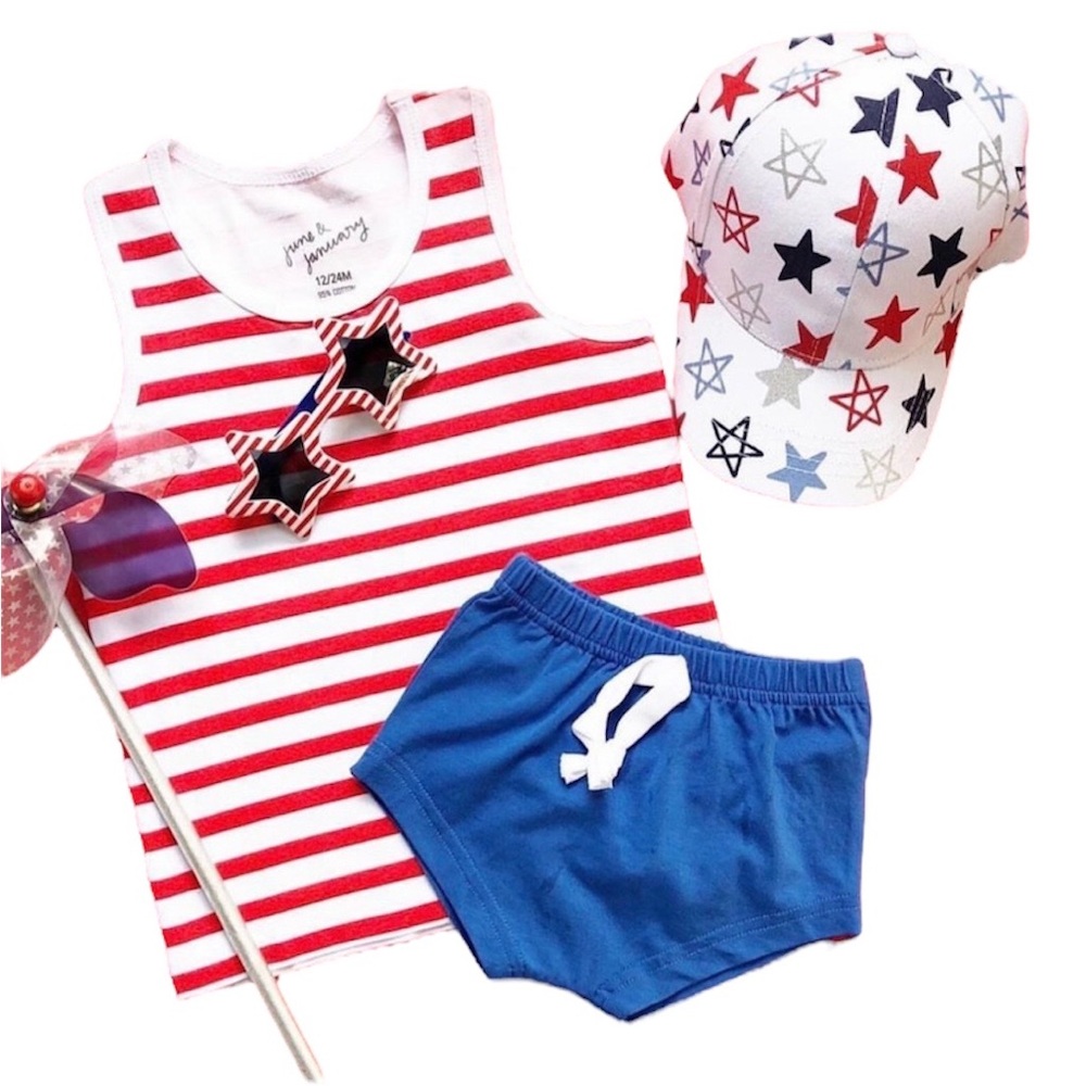 NEW! June & January Colbalt Varsity Short 12-18 months